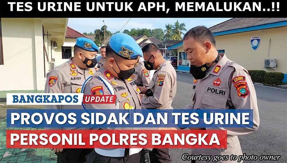 Tes Urine bagi Aparat Penegak Hukum, Pantaskah?