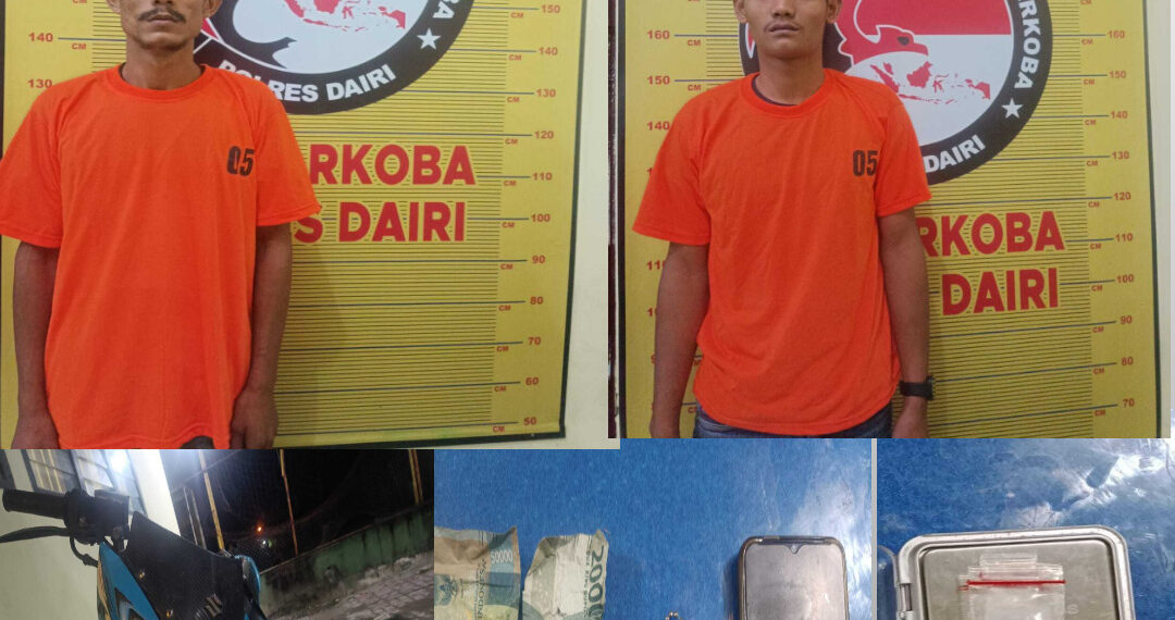 Sat Narkoba Polres Dairi Ringkus 2 Pemuda Kasus Narkotika di Tigalingga