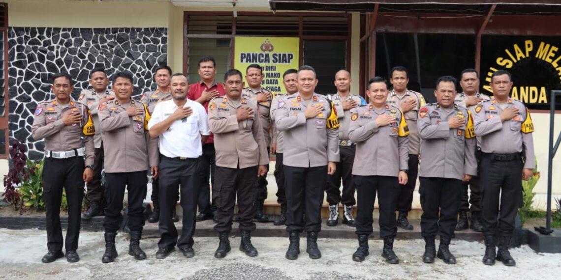 Kapolres Dairi Lakukan Kunjungan Kerja ke Polsek Parongil, Ini Pesan Kepada Para Personil