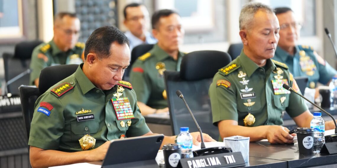 Panglima TNI Hadiri Rapim Kemhan-TNI Secara Daring