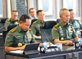 Panglima TNI Hadiri Rapim Kemhan-TNI Secara Daring