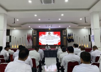 Kepala Rutan Tarutung Evan Yudha Putra Sembiring Hadiri Pencanangan Pakta Integritas dan Penandatangan Perjanjian Kinerja di Kanwil Ditjenpas Sumatera Utara