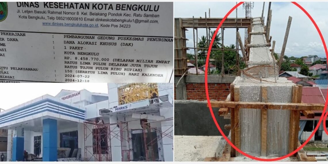 Dugaan Korupsi Bangunan Gedung Puskesmas Penurunan Kota Bengkulu: APH Diminta Turun ke Lapangan