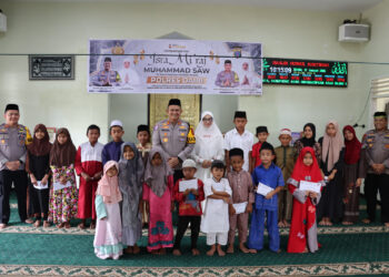 Polres Dairi Santuni Anak Yatim Piatu Dalam Peringati Hari Isra’miraj