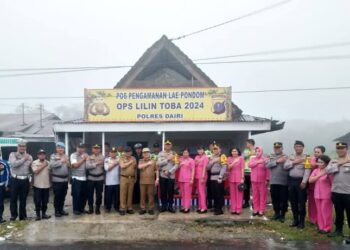 Tinjau Pospam Nataru, Pj. Bupati Dairi Ingin Pastikan Keamanan Perayaan Nataru Berjalan Aman