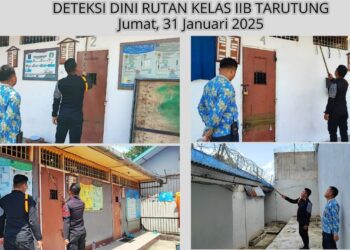 Deteksi dini, Jajaran Pengamanan Rutan Tarutung Lakukan Trolling Blok Hunian dan Lingkungan Rutan