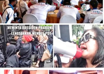 Orasi Mendes Terus Memanas : Diduga Lindungi Kades Korup, Wartawan dan LSM Protes Keras