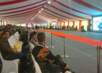 Mantap!! Puncak HPN 2025 di Kalimantan Selatan, Presiden Prabowo Tak Jadi Hadir Banyak Kursi yang Kosong