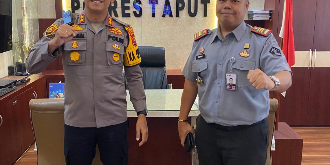 Perkuat Sinergi dengan APH, Kepala Rutan Tarutung Kunjungan Kerja Ke – 3 kalinya Ke Polres Tapanuli Utara