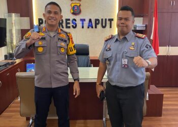 Perkuat Sinergi dengan APH, Kepala Rutan Tarutung Kunjungan Kerja Ke – 3 kalinya Ke Polres Tapanuli Utara