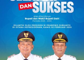 Bupati dan Wabup Dairi Terpilih Hari Ini Resmi Dilantik