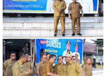 Pimpin Apel Gabungan, Wahyu Sagala Tekankan Seluruh ASN Terus Bekerja Keras dan Selalu Mengutamakan Kepentingan Masyarakat