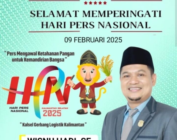 Wisnu; Selamat Hari Pers Nasional Tahun 2025, Terima Kasih Atas Peran Jurnalis Dalam Menjaga Transparansi Mendukung demokrasi