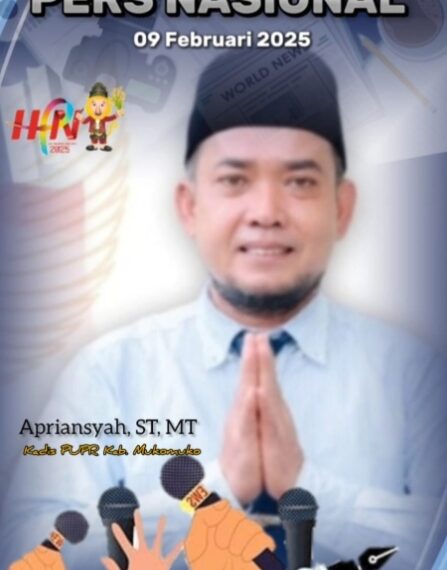 Kepala Dinas PUPR Kab. Mukomuko dan Jajaran Ucapkan Hari Pers Nasional, 9 Februari 2025