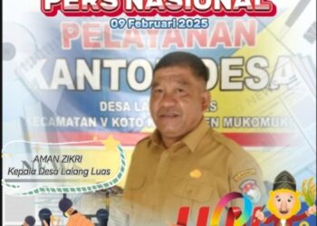 Kepala Desa Lalang Luas dan Jajaran Ucapkan Hari Pers Nasional, 9 Februari 2025