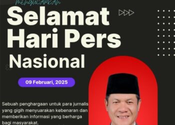 Kepala Dinas Kominfo Kab. Mukomuko dan Jajaran Ucapkan Hari Pers Nasional, 9 Februari 2025