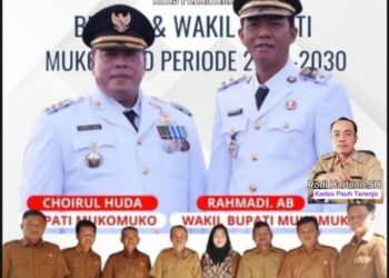 Pemdes Pauh Terenja dan Jajaran Ucapkan Selamat Atas Dilantik Bupati dan Wakil Bupati Mukomuko Periode 2025-2030