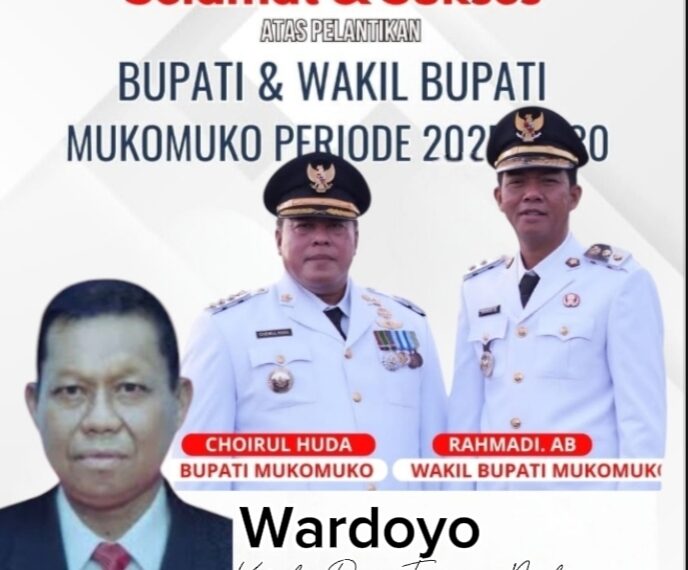 Pemdes Tanjung Mulya dan Jajaran Ucapkan Selamat Atas Dilantik Bupati dan Wakil Bupati Mukomuko Periode 2025-2030
