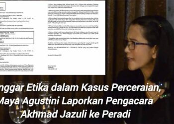 Langgar Etika dalam Kasus Perceraian, Maya Agustini Laporkan Pengacara Akhmad Jazuli ke Peradi