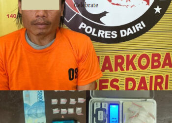 Sat Resnarkoba Polres Dairi Ringkus Tersangka Kasus Sabu di Tigalingga