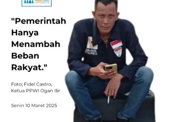 Ketua DPC PPWI Ogan Ilir Kutuk Keras Pejabat Koruptor: “Pemerintah Hanya Menambah Beban Rakyat!