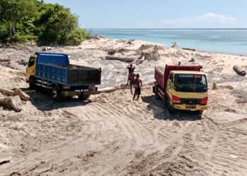 Polres  SBD Berhasil Amankan 8 Orang  Pelaku Penambang pasir di Desa Karoso, Diduga Tidak Berizin