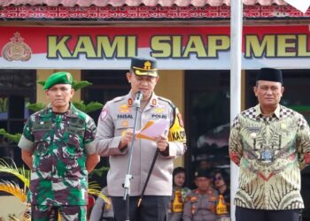 Wakil Bupati Dairi Ikuti Gelar Apel Gabungan Pasukan Operasi Ketupat Toba 2025