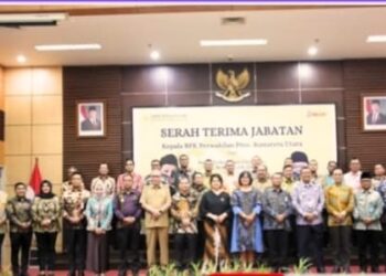 Bupati Dairi Hadiri Sertijab Kepala BPK Perwakilan Sumatera Utara