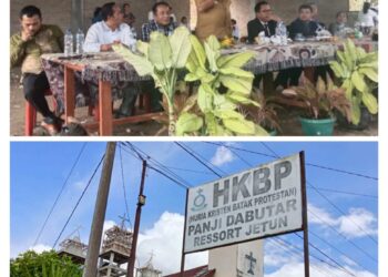Bupati Dairi, Ir Vicner Sinaga Hadiri Acara Pembangunan Pemasangan Salib Di Gereja HKBP Resort Jetun Distrik VI