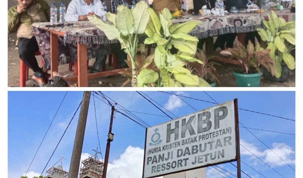 Bupati Dairi, Ir Vicner Sinaga Hadiri Acara Pembangunan Pemasangan Salib Di Gereja HKBP Resort Jetun Distrik VI