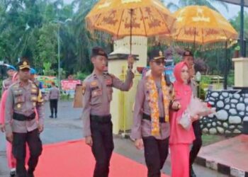 Penyambutan dan Pelepasan Pergantian Puncuk Pimpinan di Polres Mukomuko