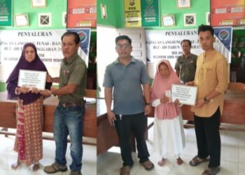 Pemerintah Desa Arah Tiga Melaksanakan Pembagian BLT Tahap I, Masyarakat Sambut Baik