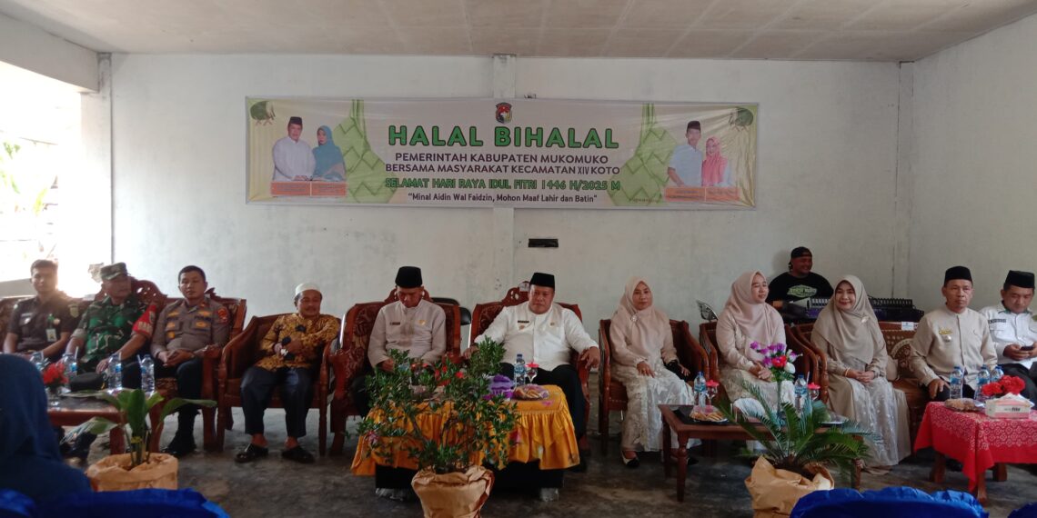 Halal Bihalal di Kecamatan XIV Koto, Bupati Ajak Masyarakat Bersenergi