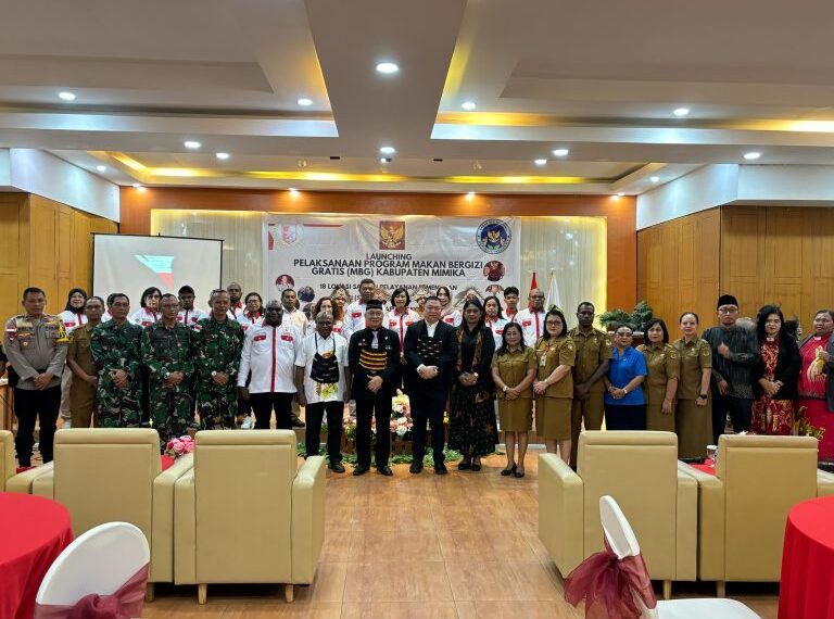 SKKP Kabupaten Mimika Launching Dimulainya Pembangunan 18 Dapur Sehat MBG