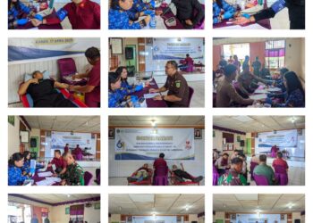 Sambut Hari Bakti Pemasyarakatan Ke-61, Rutan Tarutung Bekerjasama dengan PMI Tapanuli Utara Gelar Donor Darah