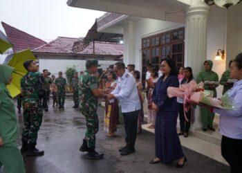 Bupati dan Wakil Bupati Tapanuli Utara Sambut Kunjungan Kerja Pangdam I/Bukit Barisan Mayjen TNI Rio Firdianto