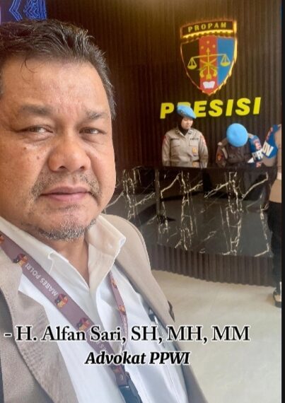 Advokat PPWI, H. Alfan Sari, SH, MH, MM: Publik Seharusnya Dilibatkan Didalam Pembahasan RUU Polri dan RUU KUHAP