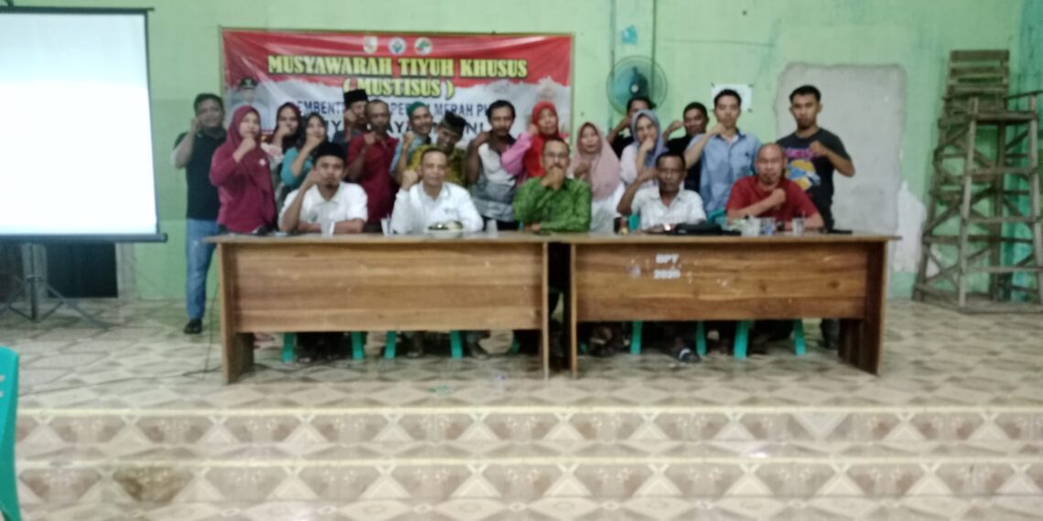 Kepala Tiyuh Jaya Murni Gelar Musyawarah Tiyuh Khusus Pembentukan Kepengurusan Koperasi Merah Putih