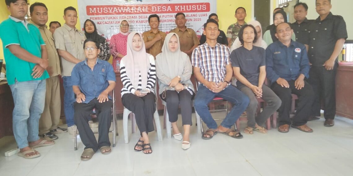 Pembentukan Koperasi Desa Merah Putih Desa Lalang Luas Berjalan Lancar dan Sukses