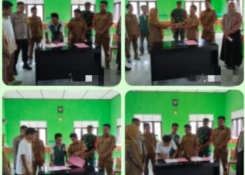 Serah Terima Pembangunan Fisik DD Tahap I Tahun 2025 di Desa Talang Sepakat Berjalan Lancar dan Sukses