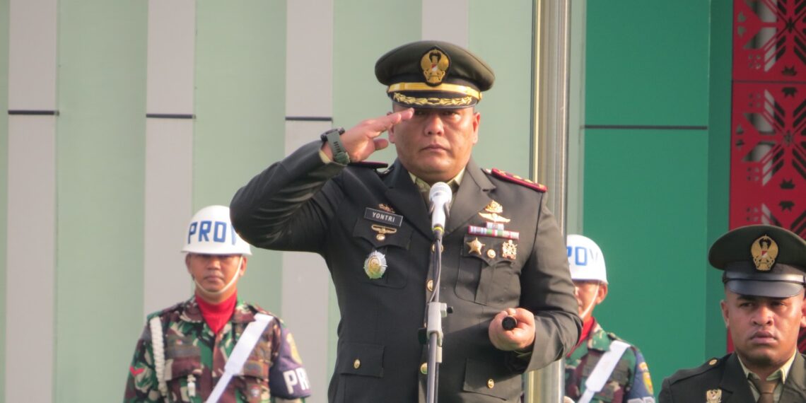 Dandim OKI Pimpin Upacara Hari Lahir Pancasila