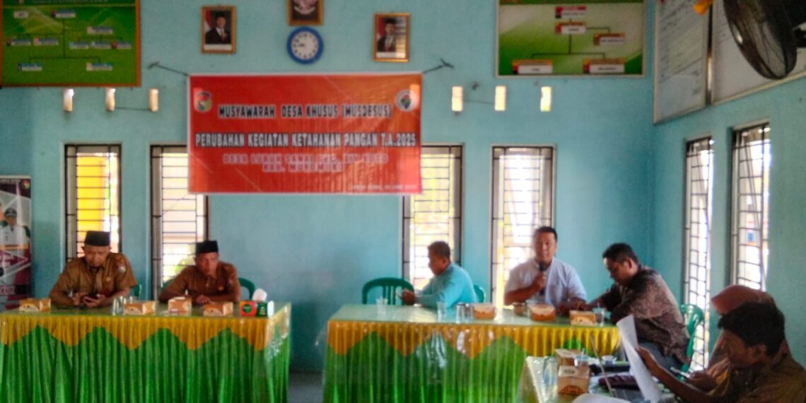 Musyawarah Desa Khusus (MUSDESUS) Lubuk Sanai: Perubahan Kegiatan Ketahanan Pangan Menuju Kemandirian Desa