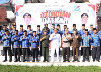 Wakil Bupati Dairi, Wahyu Sagala Jadi Pembina Upacara Peringatan Hari Otonomi Daerah ke XXIX