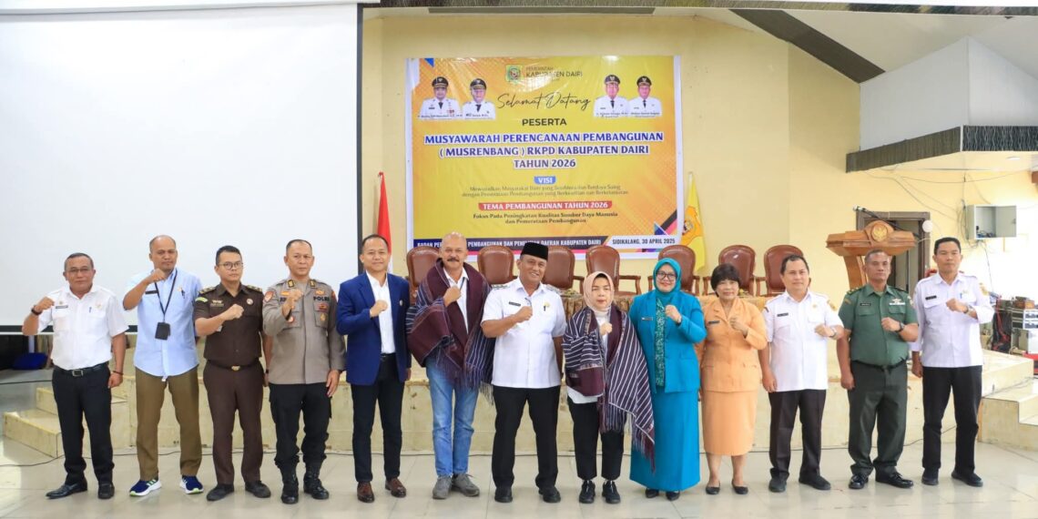Musrenbang RKPD Tahun 2026, Wakil Bupati Sampaikan 6 Pertimbangan Dasar Penyusunan RPJMD Dairi 2025- 2029