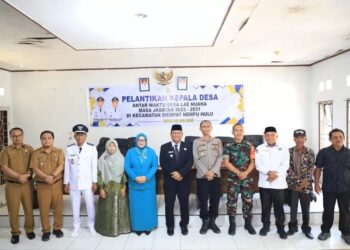 Wahyu Daniel Sagala Lantik Riduan Hasbi Sagala Sebagai Kepala Desa Lae Nuaha Antar Waktu