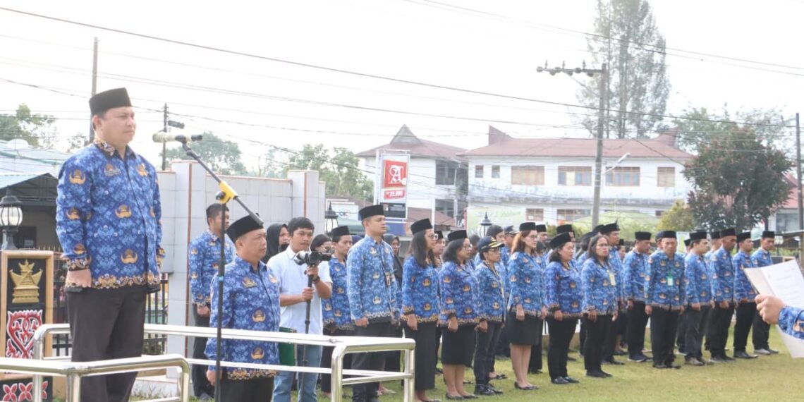 Upacara Hari Kesadaran Nasional, Sekda : Mari Bangun Kualitas Pelayanan Dengan Kolaborasi Antar ASN