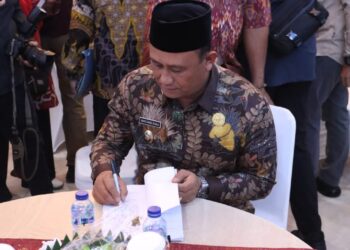 Wabup Wahyu Sagala Hadiri Penandatanganan Nota Kesepahaman BGN Bersama Pemprovsu, Sinergi dan Kerjasama Program MBG