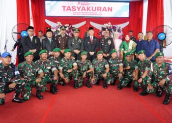 Dandim 0402/OKI Hadiri Peringatan Hari Ulang Tahun Bhayangkara ke-79