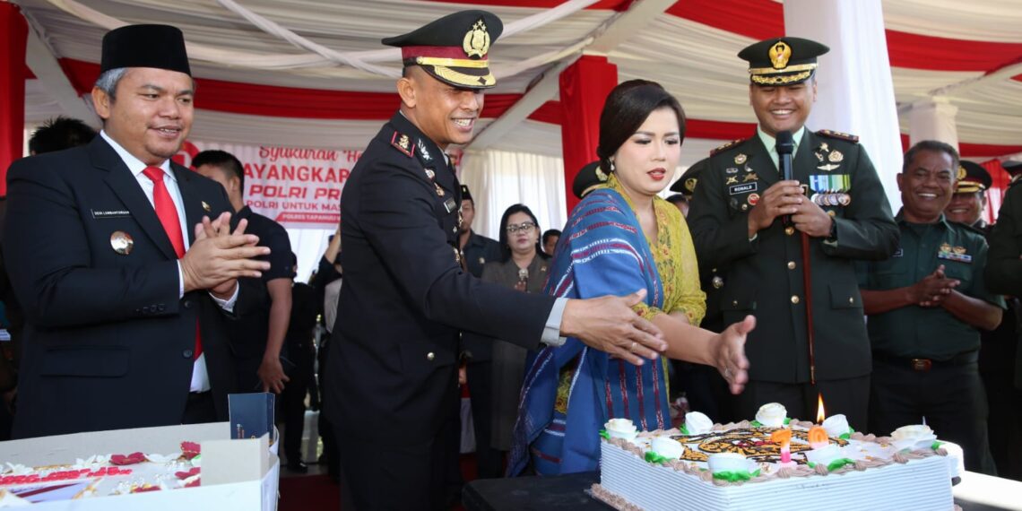 Wakil Bupati Taput Hadiri Upacara dan Syukuran HUT Bhayangkara ke-79 di Tarutung