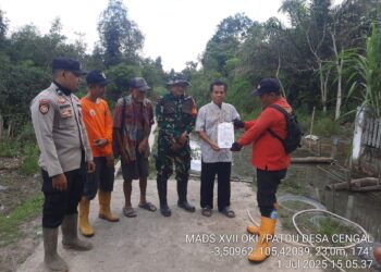 Babinsa Kodim 0402/OKI Gencar Lakukan Patroli dan Sosialisasi untuk Cegah Karhutla